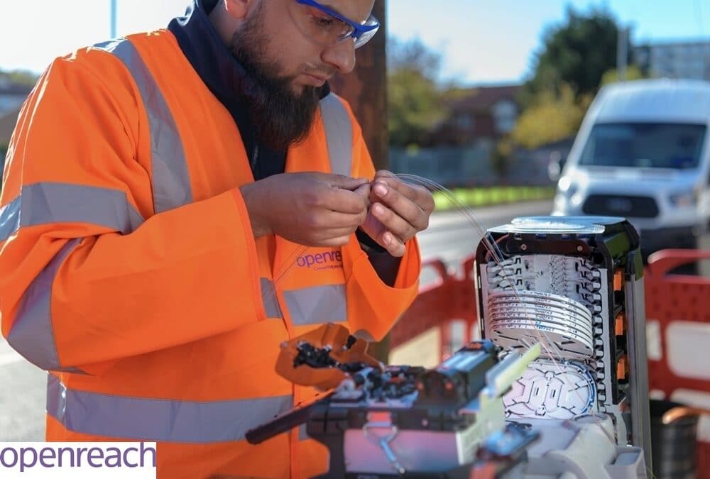 openreach are replacing copper lines with fibre